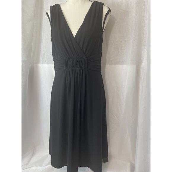 White House Black Market women’s Evening Dress Size 8 Black Sleeveless. - Picture 1 of 8
